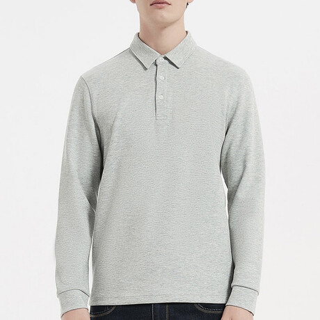 Polo Collared Shirt // Gray (XS)