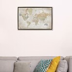 Highly Detailed World Map by blursbyai (18"H x 26"W x 1.5"D)