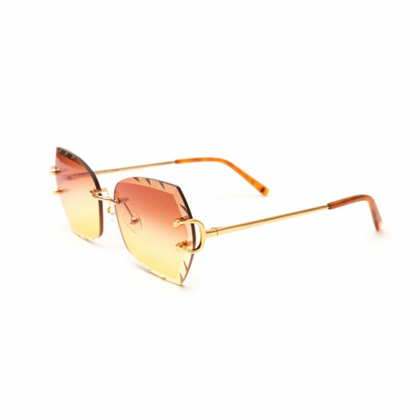 Unisex // Classic C Sunglasses // Brown + Gold + Gradient Brown