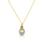 18K Yellow Gold Pearl Necklace // 17.5" // Pre-Owned