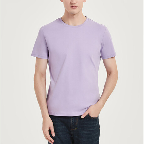 Short Sleeve Crewneck T-Shirt // Light Purple (XS)