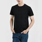 Short Sleeve Crewneck T-Shirt// Black (L)