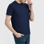 Short Sleeve Crewneck T-Shirt // Navy Blue (XL)