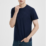 Short Sleeve Crewneck T-Shirt // Navy Blue (M)