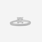 14K White Gold Princess-Cut Lab-Grown Diamond Ring // Ring Size: 6 // New