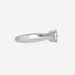 14K White Gold Princess-Cut Lab-Grown Diamond Ring // Ring Size: 5 // New