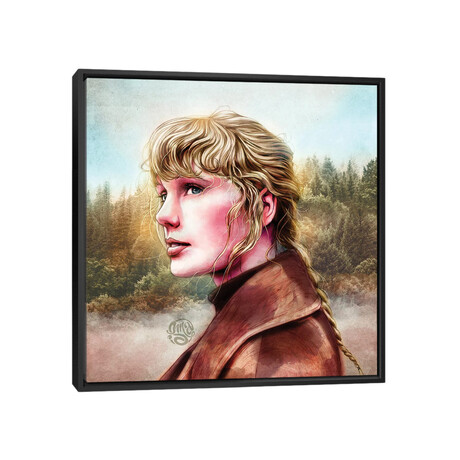Taylor Swift - Evermore by ismaComics // Framed (12"H x 12"W x 1.5"D)
