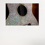 Taylor Swift's Bejeweled Guitar In Zoom, Country Music Hall Of Fame, Nashville, Tennessee, USA by Cindy Miller Hopkins (18"H x 26"W x 1.5"D)