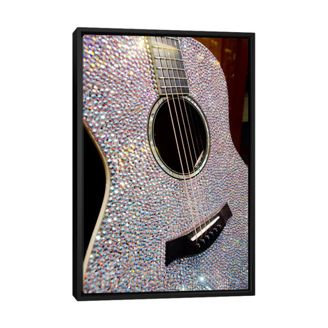 Taylor Swift's Bejeweled Guitar, Country Music Hall Of Fame, Nashville, Tennessee, USA by Cindy Miller Hopkins // Framed (26"H x 18"W x 1.5"D)