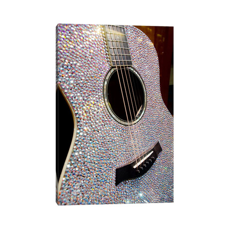 Taylor Swift's Bejeweled Guitar, Country Music Hall Of Fame, Nashville, Tennessee, USA by Cindy Miller Hopkins (26"H x 18"W x 1.5"D)