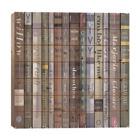 Taylor Swift - Evermore Books by Jordan Bolton // Wood Pallet