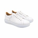 Men's Strada Sneakers // White + Tan (Euro: 45)