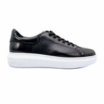 Men's Strada Sneakers // Black + White (Euro: 44)