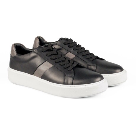 Men's Fazer Sneakers // Black + Beige + White (Euro: 40)