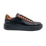 Men's Burgman Sneakers // Black + Orange (Euro: 42)