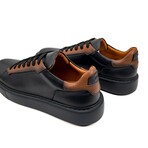 Men's Burgman Sneakers // Black + Orange (Euro: 41)