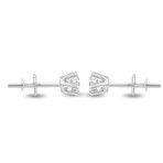 14K White Gold Lab-Grown Diamond Classic Stud Earrings VI // New