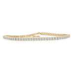 14K Yellow Gold Lab-Grown Diamond Tennis Bracelet // 7" // New