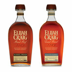 Elijah Craig Toasted Barrel + Elijah Craig Cask Strength A124 // 2 Bottle Set // 750 ml