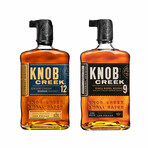 Knob Creek Straight Bourbon Small Batch 12 Year + Knob Creek Straight Bourbon Single Barrel Reserve 9 Year // 750 ml Each