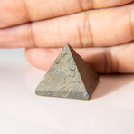 Genuine Polished Pyrite Gemstone Pyramid // 13.3 g