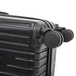 InUSA Drip Lightweight Hardside Spinner Luggage 20" Carry-On (Black)