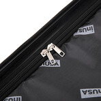 InUSA Drip Lightweight Hardside Spinner Luggage 20" Carry-On (Black)