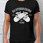 Skateboarding T-Shirt // Black (M)