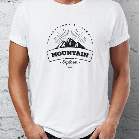 Mountain Explorer T-Shirt // White (S)