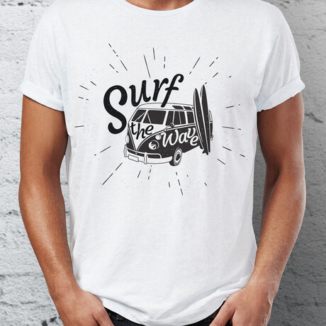 Surf The Wave T-Shirt // White (S)