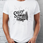 Surf The Wave T-Shirt // White (L)