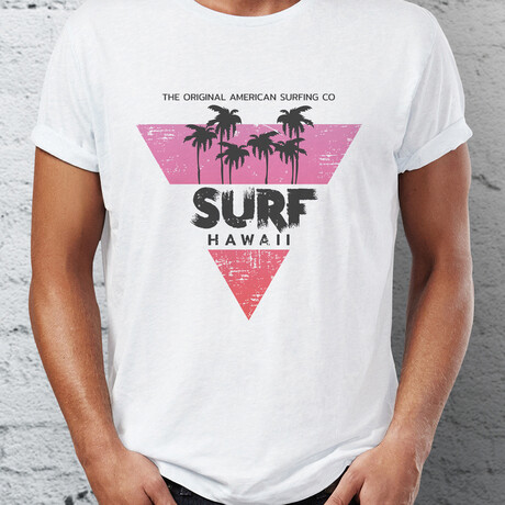 Hawaii Surf T-Shirt // White (S)