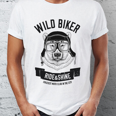 Wild Biker T-Shirt // White (S)