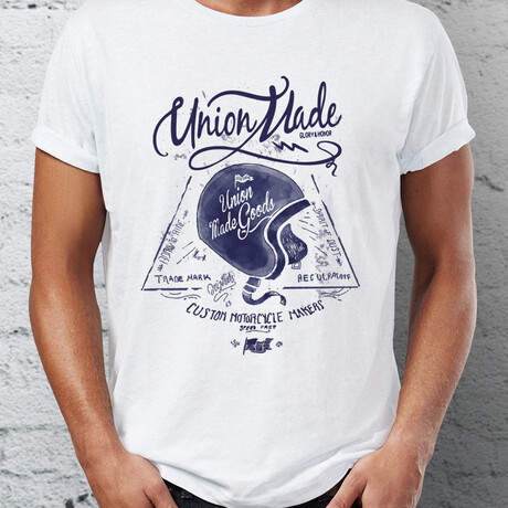 Custom Motorcycles Makers T-Shirt // White (S)