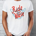 Ride The Wave T-Shirt // White (M)