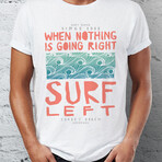 Surf Left T-Shirt // White (M)