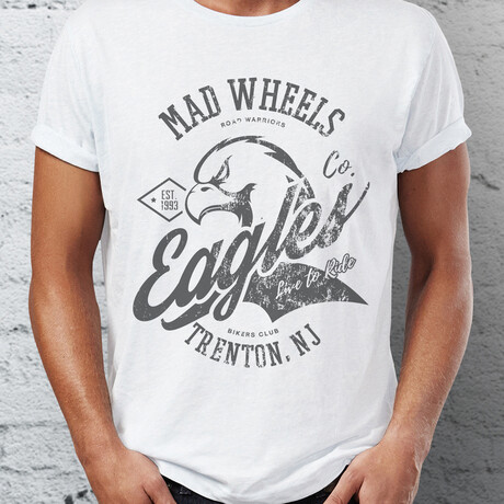 Mad Wheels Eagles T-Shirt // White (S)
