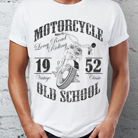 Motorcycle 1952 T-Shirt // White (S)