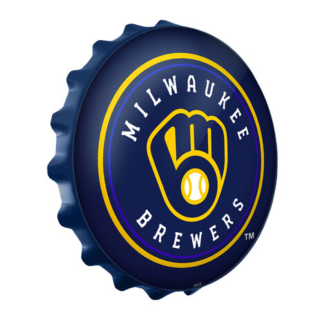 Milwaukee Brewers: Bottle Cap Wall Sign