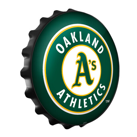 Oakland Athletics: Bottle Cap Wall Sign