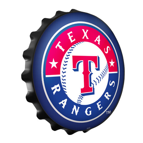 Texas Rangers: Bottle Cap Wall Sign