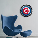 Chicago Cubs: Bottle Cap Wall Sign