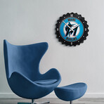 Miami Marlins: Bottle Cap Wall Clock