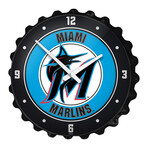 Miami Marlins: Bottle Cap Wall Clock