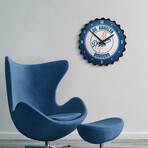 Los Angeles Dodgers: Bottle Cap Wall Clock