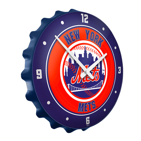 New York Mets: Bottle Cap Wall Clock