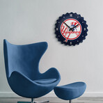 New York Yankees: Bottle Cap Wall Clock