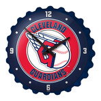 Cleveland Guardians: Baseball - Bottle Cap Wall Clock