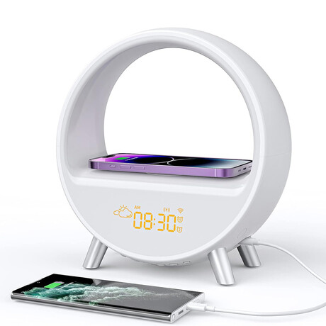 6-in-1 DEKALA ARCHES Sunrise Alarm Clock with 15W Wireless Fast Charging