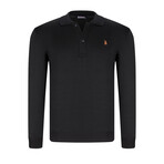 Lightweight Fleece Polos // Set Of 2 // Black + Khaki (S)